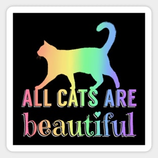 All cats are beautiful Magnet